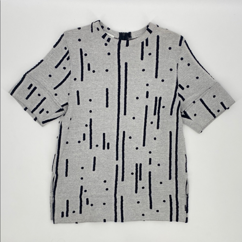 AKRIS PUNTO Gray Zip Up T Shirt